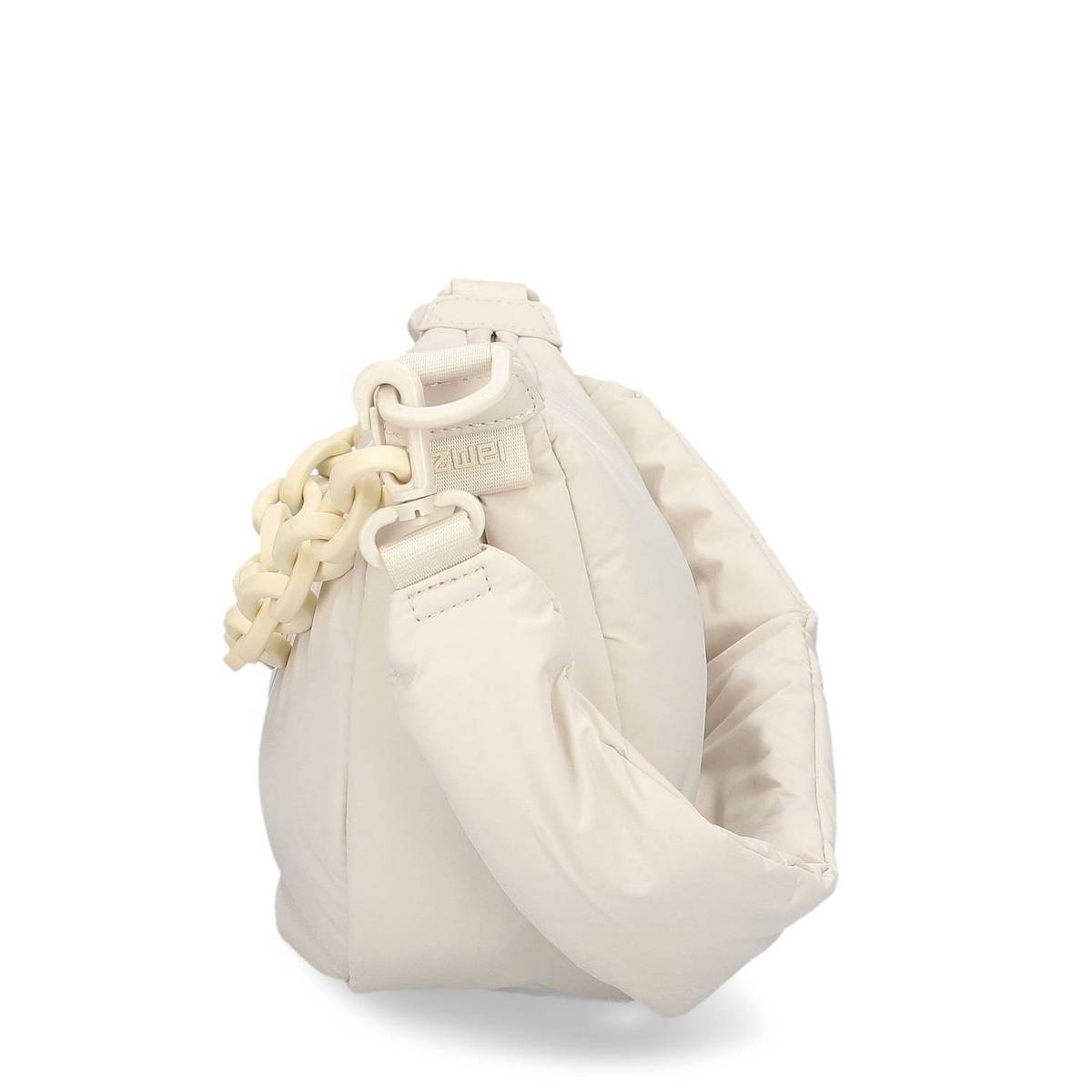 ZWEI® Puffer Moon Bag with Chain & Flower :: HANNAH HA70