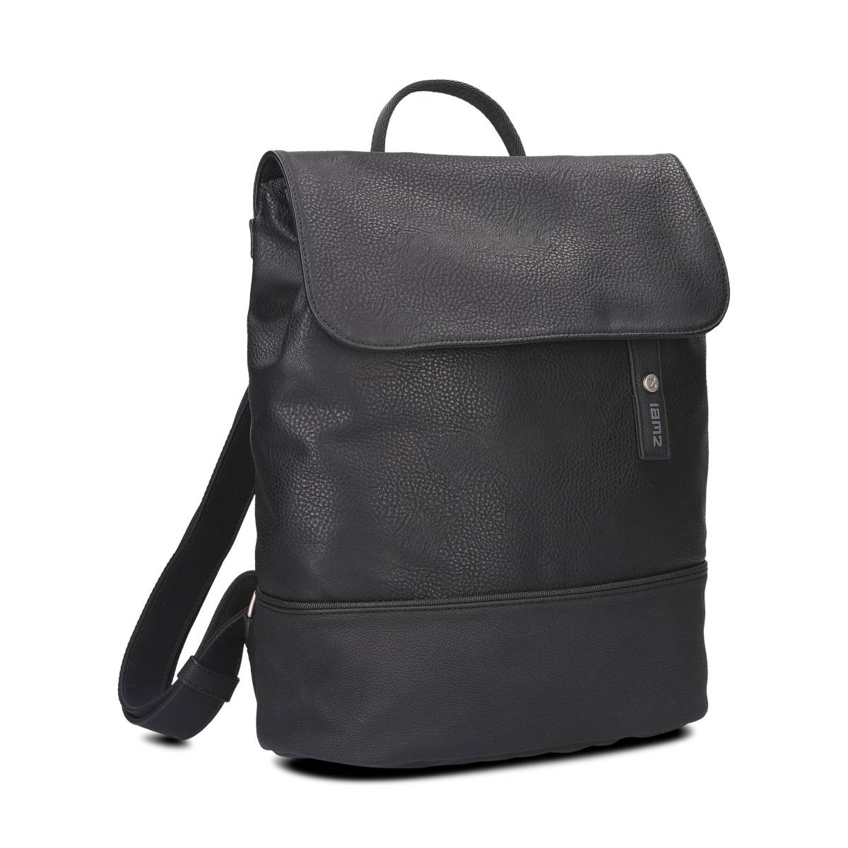 Mini sac à dos pas cher cuir noir femme Gabriel