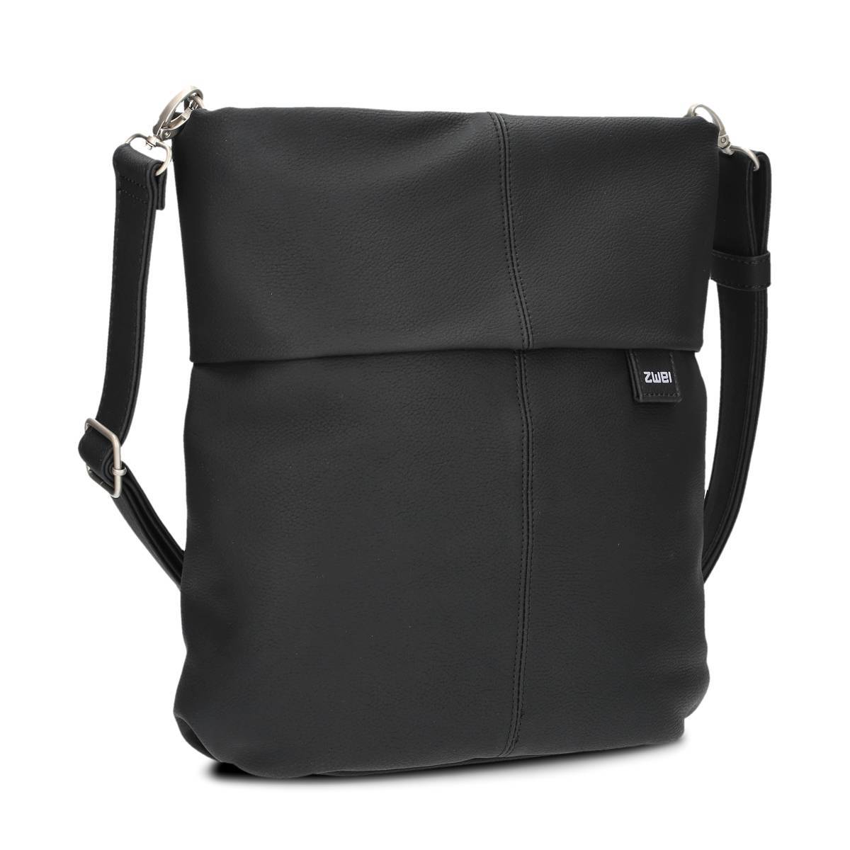 【かっちー】ハンドバッグ/ミュール2点 Shania シャナイア ダブルハンドルスラウチーバッグ - ブラック